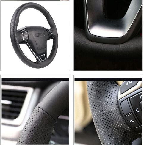 Fit for BMW 3 Series E36 E46 1995-2000,Car Steering Wheel Cover,Anti Slip and Wear Resistant,Leather Steering Wheel Cover in Saudi Arabia