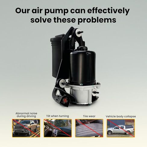 MILLISEC Air Suspension Compressor Pump Compatible with 1990-2011 Crown Victoria, Mercury Grand Marquis and Lincoln Town Car OE Replaces# 8W1Z5319A, P2234,F1VY5319A,F6AZ5319AA in Saudi Arabia