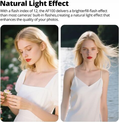 AMBITFUL AF970 Camera Flash Speedlite for Canon Nikon Sony Olympus Fuji Panasonic,2.4G Wireless Flash, Recycle Time 0.1-2.5s,Adjustable Flash Head W/LCD Panel&Single-Contact Hotshoe in Kuwait