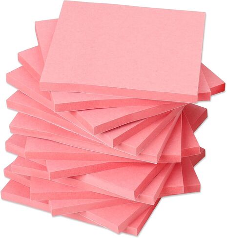Sticky Notes - Small Sticky Notes 3x3 Inch Office Decor Supplies,Colorful Mini Cute Little Self-Stick Note Pads,Reusable Tabs for Notebooks Page Markers,School Stationery Supplies (16 Pack) in Saudi Arabia