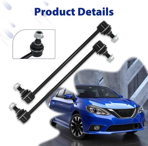 Front Sway Bar Link K750719, Stabilizer Bar End Link Kits Compatible With 2013-2019 Nissan SENTRA JUKE LEAF NV200 2015-2018 CHEVROLET CITY EXPRESS All Models in Saudi Arabia