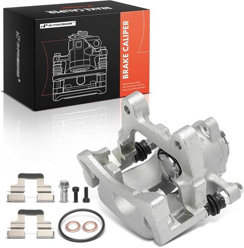 A-Premium Disc Brake Caliper Assembly with Bracket Compatible with Volkswagen Passat 2008-2009, Passat CC 2009, CC 2009/2012, Rear Left Driver Side in Saudi Arabia