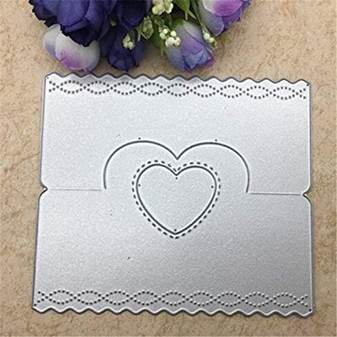 Heart Box Pack Bag Topper Metal Cutting Dies Scrapbooking Album Card Craft in Saudi Arabia