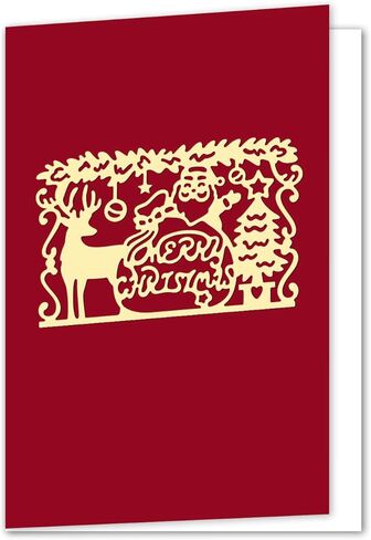 GLOBLELAND Christmas Frame Cutting Dies Christmas Deer and Santa Claus Die Cuts Christmas House Cutting Dies for DIY Scrapbooking and Cards Making Album Envelope Decoration in Saudi Arabia