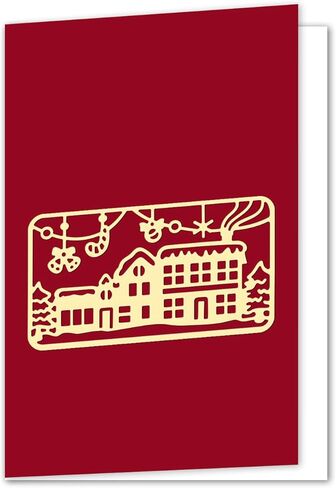 GLOBLELAND Christmas Frame Cutting Dies Christmas Deer and Santa Claus Die Cuts Christmas House Cutting Dies for DIY Scrapbooking and Cards Making Album Envelope Decoration in Saudi Arabia