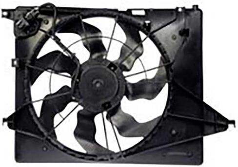 Engine Cooling Fan Assembly 1PC Replaces 253801U100, 253801U200 Compatible with Hyundai Santa Fe 2012 2010 2011 Compatible with Kia Sorento 2012 2013 2011 in Saudi Arabia