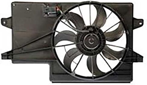 Engine Cooling Fan Assembly 1PC Replaces 8S4Z8C607A Compatible with Focus 2008 2009 2010 2011 in Saudi Arabia
