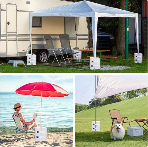 Canopy Weights Bag Leg Weight for Pop up Canopy Tent, Sand Bags for Patio Umbrella Instant Outdoor Sun Shelter (Black) in Kuwait
