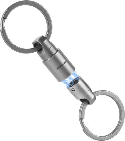 KEEPO LINK Titanium Magnetic Key Ring Quick Release Keychain Holder, 360° Rotatable for Car Keys Car Fobs, OLO01 in Kuwait