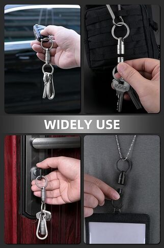 KEEPO LINK Titanium Magnetic Key Ring Quick Release Keychain Holder, 360° Rotatable for Car Keys Car Fobs, OLO01 in Kuwait