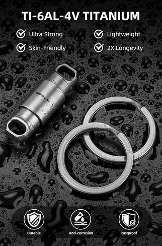 KEEPO LINK Titanium Magnetic Key Ring Quick Release Keychain Holder, 360° Rotatable for Car Keys Car Fobs, OLO01 in Kuwait