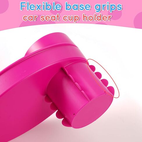 Car Seat Cup Holder Snack Tray - Easily Expands Cup Holder into 360° Cup & Travel Tray for Kids Car Seat, Booster, and Stroller(Blue) in Kuwait