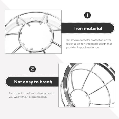 DOITOOL Smoke Detector Cover Metal Cage for Smoke Detector, Smoke Detector Protective Cover Home Smoke Detectors Accessories Fire Alarm Covers Fire Sprinkler Head Guard in Saudi Arabia