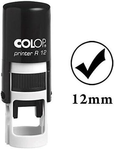 Good Self Inking Mini Rubber Stamp Colop Round Decorative Teachers Stamps 12mm in Saudi Arabia