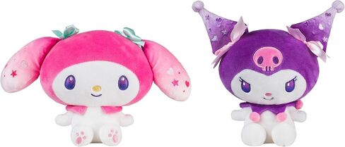 My Melody™ 50th & Kuromi™ 20th Anniversaries 8 بوصات من القطيفة - منتج سانريو مرخص رسميًا من Jazwares - للأعمار من 6 سنوات فما فوق in Kuwait