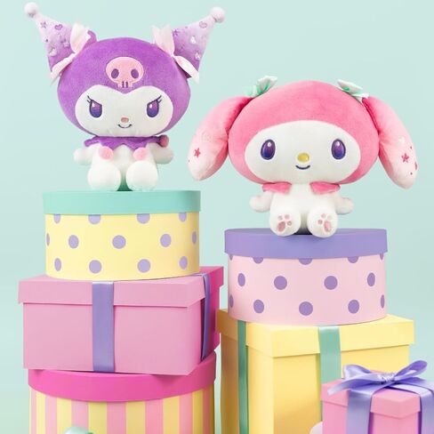 My Melody™ 50th & Kuromi™ 20th Anniversaries 8 بوصات من القطيفة - منتج سانريو مرخص رسميًا من Jazwares - للأعمار من 6 سنوات فما فوق in Kuwait