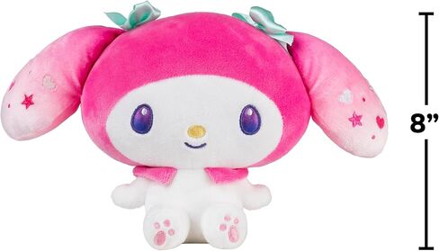 My Melody™ 50th & Kuromi™ 20th Anniversaries 8 بوصات من القطيفة - منتج سانريو مرخص رسميًا من Jazwares - للأعمار من 6 سنوات فما فوق in Kuwait