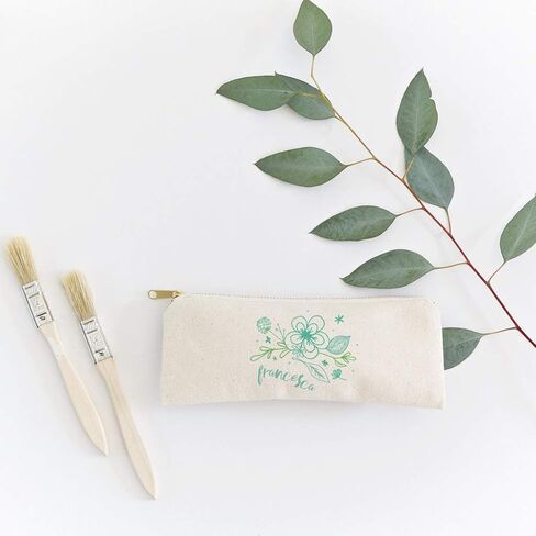 The Cotton & Canvas Co. حقيبة مستحضرات تجميل صغيرة تحمل اسمًا عصريًا وحقيبة سفر للمكتب وأثناء التنقل in Kuwait