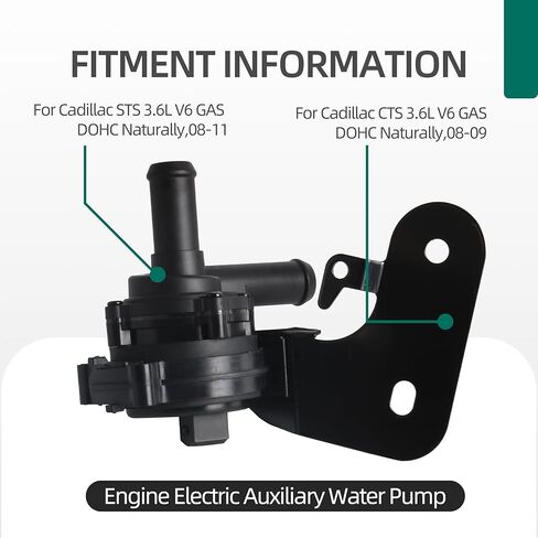 25808860,Engine Electric Auxiliary Water Pump for Cadillac STS/CTS 3.6L V6 GAS DOHC Naturally,2008-2011 in Saudi Arabia