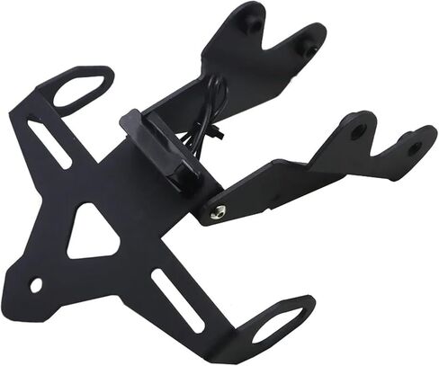 Motorcycle Rear Fender Eliminator Kit No Drill Short Tail Motorbike License Plate Bracket Compatible with Yamaha MT-09 SP MT09 2024-2025, Easy Install, Black, Aluminum Alloy, Matte Black in Saudi Arabia