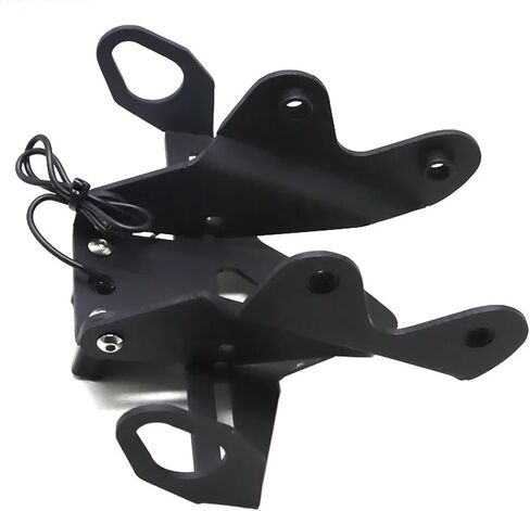 Motorcycle Rear Fender Eliminator Kit No Drill Short Tail Motorbike License Plate Bracket Compatible with Yamaha MT-09 SP MT09 2024-2025, Easy Install, Black, Aluminum Alloy, Matte Black in Saudi Arabia