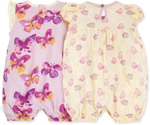 Burt's Bees Baby Baby Girl's Rompers, Set of 2 Bubbles, One Piece Jumpsuits, 100% Organic Cotton in Saudi Arabia