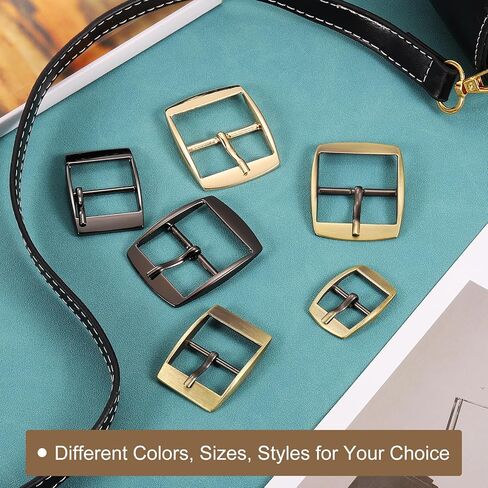 uxcell Metal Roller Buckle, Single Prong Belt Buckle Center Bar Buckle for Leather Craft Belt in Saudi Arabia
