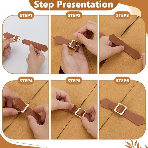 FINGERINSPIRE 12Pcs PU Leather Snap Toggle 5.1x1Inch Leather Sew On Toggles Closures with Alloy Buckle Jacket Buckle Fastener in Saudi Arabia