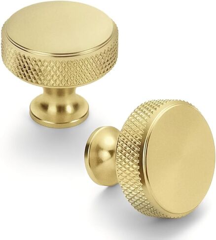 Asidrama 10 Pack Champagne Bronze Kitchen Cabinet Knobs Knurled Dresser Knobs Drawer Knobs Cabinet Hardware Aluminum Knobs for Dresser Drawers in Saudi Arabia