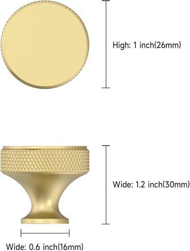 Asidrama 10 Pack Champagne Bronze Kitchen Cabinet Knobs Knurled Dresser Knobs Drawer Knobs Cabinet Hardware Aluminum Knobs for Dresser Drawers in Saudi Arabia