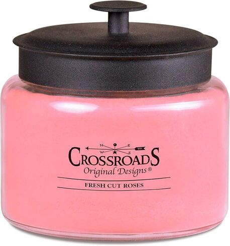 Crossroads Cinnamon Bun Scented 4-Wick Candle, 64 Ounce in Saudi Arabia