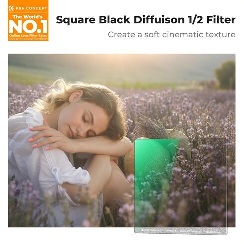 K&F CONCEPT 100x100mm Square Black Diffuison 1/4 Effect Filter in Kuwait