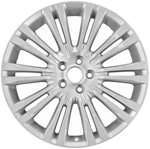 17x6.5 Aluminum Wheel Rim 10 Double I-Spoke Silver - Factory Restored Compatible With Chrysler Town and Country 2011-2016 - Exact Fit - Direct Replacement in Saudi Arabia
