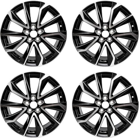 New 17-Inch Bright Sliver Black Wheels 17x7.5 Alloy Wheel Rim Compatible with Toyota Corolla 2019 2020 2021 2022 OEM Design Replacement in Saudi Arabia