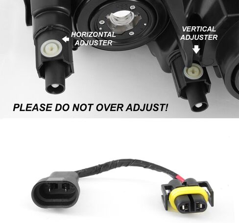 AKKON - For 2009 2010 2011 2012 Toyota RAV4 Black Headlights Lamps Front Driver Left+ Passenger Right Side Pair in Saudi Arabia
