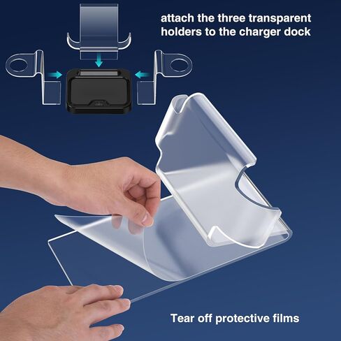 Fast VR Charging Dock for Meta Oculus Quest 3: LED Quest Charger Station for Oculus 3 Aceesories - Controller Charger with 2 Rechargeable Batteries/45W USB-C Charger Adapter in Kuwait