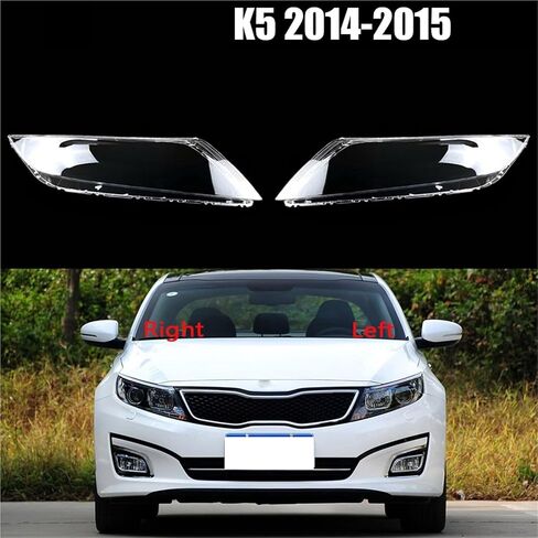 Auto Head Light Lamp Case Compatible For Kia K5 2014 2015 Glass Lens Shell Headlamp Car Front Headlight Cover Transparent Lampshade Caps(Right) in Saudi Arabia