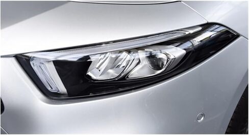 غطاء المصباح الأمامي للسيارة متوافق مع Benz W177 W257 A-Class 2019 2020 2021 كشافات أمامية بلاستيكية لين عاكس الضوء قذيفة استبدال الزجاج (2 قطعة اليسار واليمين) in Kuwait