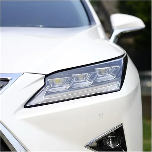 غطاء المصباح الأمامي للسيارة متوافق مع لكزس RX300 RX350 RX450 2016 2017 2018 2019 قناع عدسة المصباح الأمامي الشفاف عاكس الضوء الزجاجي (يسار) in Kuwait