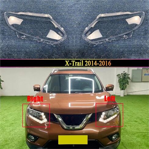Headlight Lens Lamp Caps Compatible For Nissan X-Trail 2014 2015 2016 Headlamp Cover Replacement Front Car Light Auto Shell Lampshade(Right) in Saudi Arabia