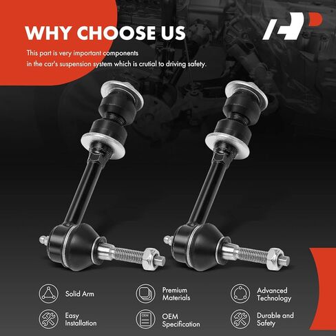 A-Premium 2 × وصلات قضيب التثبيت الأمامية، متوافقة مع دودج رام 2500 3500 2003 2004 2005، 4WD in Saudi Arabia