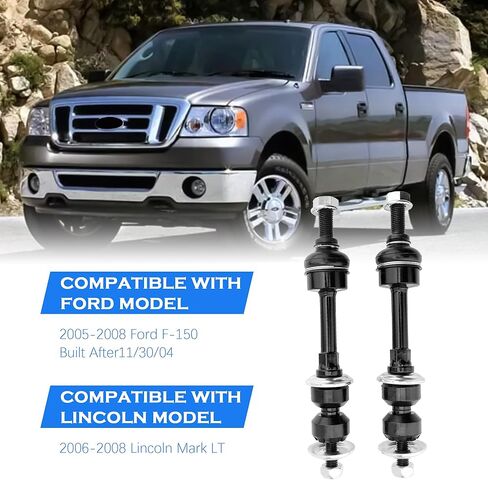 المثبت الأمامي Sway Bar End Link End Kit لـ 2005-2008 Ford F-150 4WD 2006-2008 Lincoln Mark LT 4WD K80338 in Kuwait