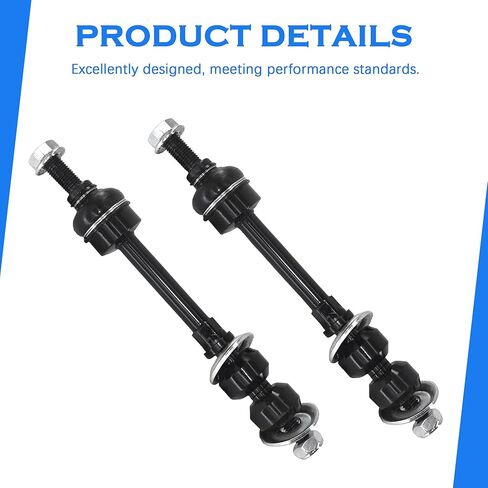 المثبت الأمامي Sway Bar End Link End Kit لـ 2005-2008 Ford F-150 4WD 2006-2008 Lincoln Mark LT 4WD K80338 in Kuwait