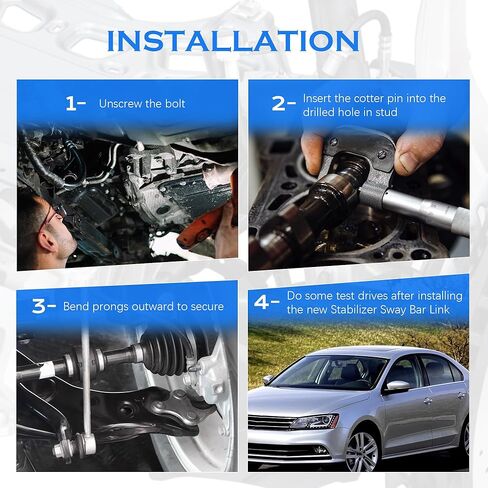 المثبت الأمامي Sway Bar End Link End Kit لـ 2005-2008 Ford F-150 4WD 2006-2008 Lincoln Mark LT 4WD K80338 in Kuwait