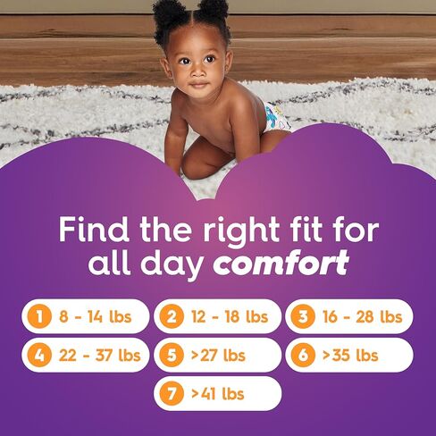 White Cloud Ultra Comfort Diapers, Size 7, 41+lbs, 4 Packs of 20 = 80 Diapers in Saudi Arabia