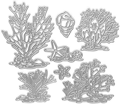 Metal Beach Shell Starfish Conch Coral Cutting Dies, Ocean Life Die Cuts Embossing Stencils Template Mould for Card Scrapbooking and DIY Craft in Saudi Arabia