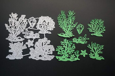 Metal Beach Shell Starfish Conch Coral Cutting Dies, Ocean Life Die Cuts Embossing Stencils Template Mould for Card Scrapbooking and DIY Craft in Saudi Arabia