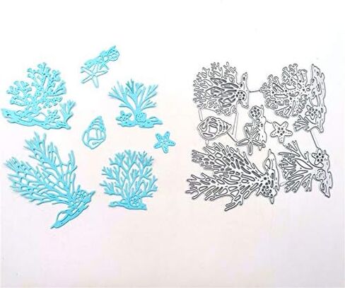Metal Beach Shell Starfish Conch Coral Cutting Dies, Ocean Life Die Cuts Embossing Stencils Template Mould for Card Scrapbooking and DIY Craft in Saudi Arabia