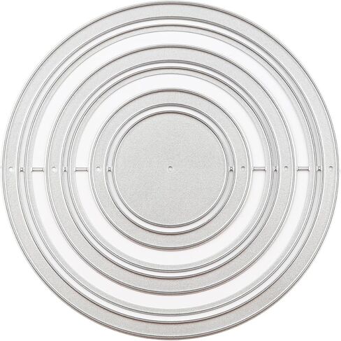 6Pcs/Set ​​​​​​​Circular Frames Cutting Dies for DIY Scrapbooking Paper Crafting Handmade Crafts Die Cuts Paper Crafting Card Making Arts Crafts in Saudi Arabia