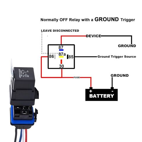 10 عبوات 40/30 أمبير 12 فولت تيار مستمر مجموعة تتابع مقاومة للماء مع ضفيرة شديدة التحمل، مرحل سيارة SPDT ذو 5 دبابيس in Kuwait